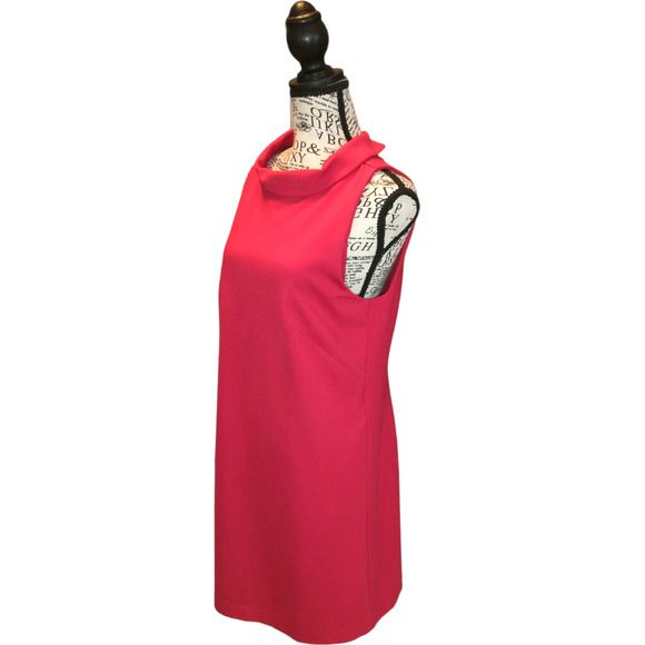 Ann Taylor Petite Sleeveless Dress Red Medium Polished Work Wear Career NWT - Picture 5 of 11